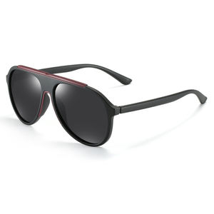 2026 Classic Men Pilot Polarized Black Driving <b>Shades</b> UV400 TR90 Frame Sun Glasses Black <b>Red</b> 5 Colors Sunglasses - Product Image 3
