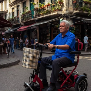 <span class=keywords><strong>Tricycle</strong></span> <span class=keywords><strong>Électrique</strong></span> Pliant Avancé, Scooter <span class=keywords><strong>à</strong></span> 3 Roues Assisté, Fauteuil Roulant <span class=keywords><strong>Électrique</strong></span> Léger pour Personnes Handicapées - Product Image 2