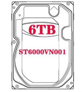 Disque dur NAS 6 To ST6000VN001 3,5'' SATA 6 Gbit/s 7,2k 256 Mo pour système RAID de stockage en réseau (NAS) - Product Image 1