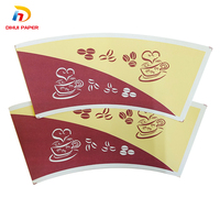 Bán Buôn Rất Rẻ In Quạt Giấy Với Một Cốc Cốc Giấy Fan Hình Dạng Nguyên Liệu Giá Cho Algeria Cốc Giấy