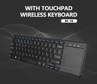 Gunting nirkabel 2.4G paten Keyboard membran optik Multi bahasa IOS Inggris Bahasa Perancis Rusia Korea Keyboard Portugis Jepang