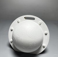 Boîte en carton de pulpe de bagasse de bambou blanchie pour cadeaux avec poignée