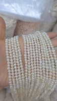 Perle blanche Perle d'eau douce ronde naturelle Perles d'eau douce naturelles