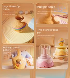 Arcilla polimérica para niños, arcilla sin hornear, tocadiscos eléctrico DIY, rueda <span class=keywords><strong>de</strong></span> <span class=keywords><strong>alfarero</strong></span> - Product Image 2