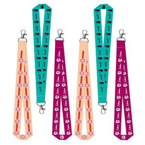 Custom Logo Polyester Lanyard for Promotional Exhibition Business Card Holder Safety Sublimation Nylon Lanyards Cheap Wholesale