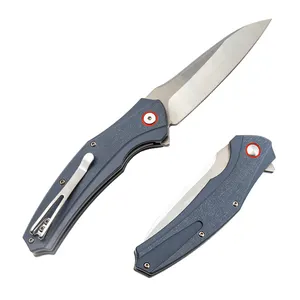 Klappmesser D2 Stahl G10 Griff Taschen messer Rasiermesser scharfe Klinge Kugellager Drop Point Jagdmesser Überleben Camping für Männer