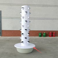 Système de culture hydroponique AGG en forme de pétale, tour de culture verticale en forme de pétale, irrigation aquaponique/aéroponique, équipement en PE de qualité alimentaire
