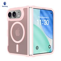 Coque antichoc douce au toucher avec chargement sans fil magnétique pour iPhone 18 Duo