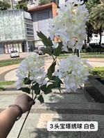 Bunga Hydrangea Buatan Putih untuk Dekorasi Pernikahan Luar Ruangan