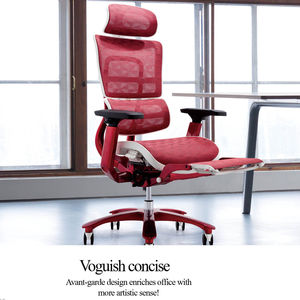 Chaise <span class=keywords><strong>de</strong></span> <span class=keywords><strong>bureau</strong></span> pivotante au Design classique, ergonomique, rouge, bleu, noir, en option, avec repose-pieds, Solution contre les maux <span class=keywords><strong>de</strong></span> <span class=keywords><strong>dos</strong></span>, chaise <span class=keywords><strong>de</strong></span> professeur - Product Image 4