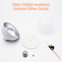 Ampoule LED SKD, pièces détachées E27 B22 5W-60W, coque en aluminium recouvert de plastique, composants bruts de PCB DOB, vente en gros en vrac