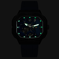 Montre squelette automatique de qualité expositrice pour hommes |   Montres mécaniques de luxe OEM avec logo personnalisé
