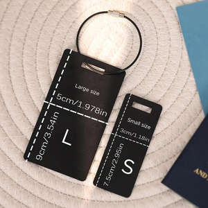 Hot Sale Factory Wholesale Metal Aluminum Alloy Luggage Tag Anodized <b>Suitcase</b> <b>Label</b> for Travel Bag ID Security - Product Image 6