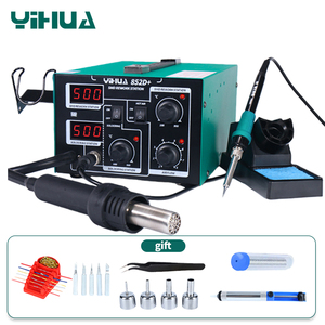 Estación de Retrabajo con Bomba de Aire Caliente 500, Soldador de Estaño de 60W con Soporte para Pinza de Alambre, Kit de Herramientas W263 - Product Image 1