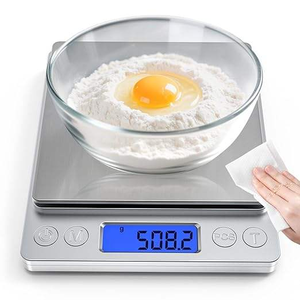 पेशेवर स्टेनलेस स्टील डिजिटल रसोई का वजन खाना पकाने और बेकिंग के लिए दोहरी ट्रे इलेक्ट्रॉनिक स्केल - Product Image 1