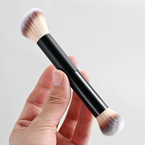 Juego de 6 Brochas de Maquillaje de Pelo Sintético con Ferrula de Aluminio para Rostro, Ojos, Polvo, Base, Rubor y Sombra de Ojos, Brochas Cosméticas con Logotipo Personalizado - Product Image 4