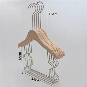 クラシックモダンプレミアム耐久性ハンガーロゴカスタマイズブティック布ハンガーブティック用キッズハンガー布用