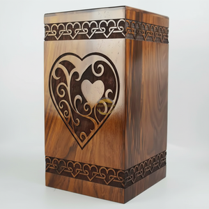 Urnas de cremación de madera de estilo americano moderno hechas a mano de gran calidad para adultos masculinos y femeninos suministros funerarios decorativos - Product Image 1