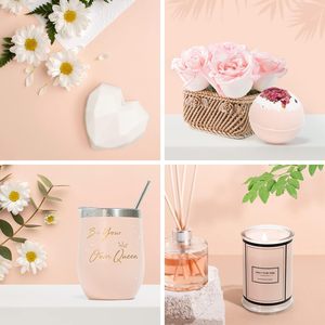 Coffrets cadeaux personnalisés, cadeaux d'anniversaire, articles tendance, coffrets cadeaux roses, souvenirs de mariage, cadeaux de rétablissement pour femmes - Product Image 2