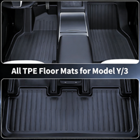 Tapis de sol de voiture en caoutchouc imperméable sur mesure pour passagers, tapis de voiture 3D TPE toutes saisons pour Subaru XV Crosstrek GTE 2018-2023