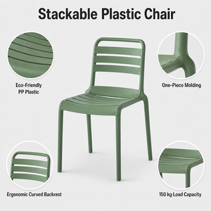 Silla Apilable <span class=keywords><strong>de</strong></span> Plástico PP <span class=keywords><strong>para</strong></span> Jardín y Patio, Impermeable, Silla <span class=keywords><strong>de</strong></span> Exterior con Brazos, <span class=keywords><strong>Precio</strong></span> al por Mayor - Product Image 2