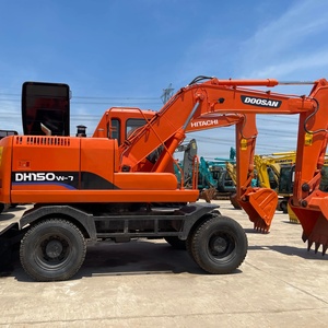 รถขุดไฮดรอลิก Doosan DH150 มือสองราคาถูก 15 ตัน รถขุดล้อยางจากเกาหลี พร้อมชิ้นส่วนเครื่องยนต์หลักสำหรับขาย - Product Image 1