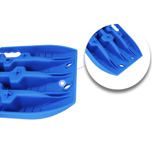 2 pièces Planches de <span class=keywords><strong>traction</strong></span> de récupération pour <span class=keywords><strong>voiture</strong></span> en plastique ultra-résistant de 70 cm, mini-tapis de secours tout-terrain pour sable et boue, avec <span class=keywords><strong>sangle</strong></span> de remorquage - Product Image 6