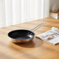 Poêle à frire antiadhésive de 20 cm pour la restauration, ustensile de cuisine professionnel en gros