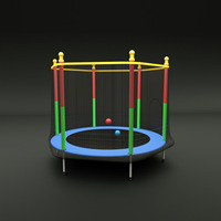 Trampolín Redondo de 10 pies, 12 pies y 14 pies para Exteriores con Red de Protección, Seguro y Suave para Niños y Adultos