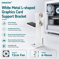 Support de carte graphique réglable blanc SAMZHE, support de positionnement du ventilateur, support de carte graphique de bureau, boîtier ITX pour la série 50/40, hauteur 6-96 mm