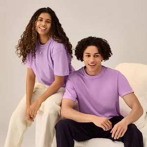 Camiseta Unisex de Cuello Redondo 100% Algodón Personalizada OEM, Diseño Sólido con Serigrafía Corta para Hombre - Product Image 3