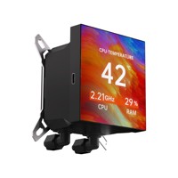 Refroidisseur d'eau pour CPU C360-D avec écran d'affichage, refroidisseur de processeur liquide, système de refroidissement pour jeux, refroidisseur d'eau pour CPU, refroidissement liquide du processeur