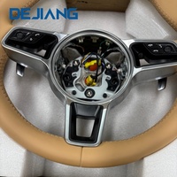 Convient pour le volant de P-orsche Panamera Macan Cayenne 718 911 918 958 970 971 en fibre de carbone/cuir