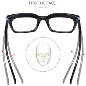 Gafas Personalizadas Clásicas con Montura Gruesa Cuadrada y Lentes Transparentes para Mujer y Hombre sin Prescripción - Product Image 5