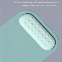 Tapis de souris ergonomique en gros avec repose-poignet en silicone, style simple, base épaisse antidérapante, accepte l'impression personnalisée