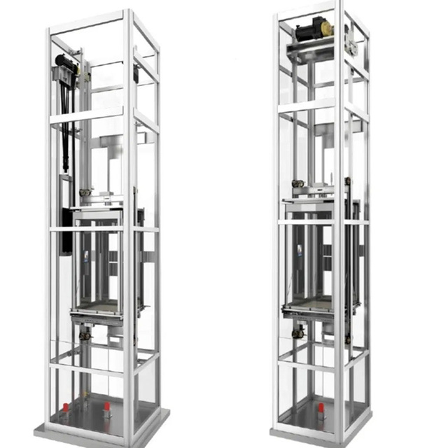 Popular Stainless Steel Elevator Derrick Villa Sightseeing Stainless Steel Shaft Elevator Frame