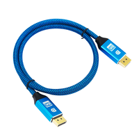 Câble de 2 m 8K 60 Hz avec gaine métallique et filet en nylon