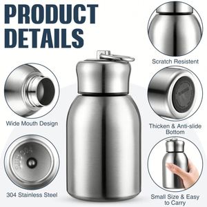Bouteilles d'eau isothermes personnalisées en acier inoxydable pour boissons chaudes et froides, gourdes sous vide pour cadeaux, voyages, camping, randonnée - Product Image 3
