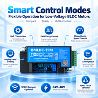Contrôleur de moteur BLDC basse tension BMLDC-11M 24V-48V avec contrôle RS485 CAN PWM
