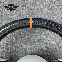 Accessoires d'intérieur de voiture personnalisés pour Mercedes Benz W204 W218 W214 W212 C63 Classe A Classe C Classe E Volant en fibre de carbone