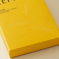 Papier texturé personnalisé avec logo en creux finition mate masque pour les yeux masque facial crème capillaire emballage en carton de cire d'argile boîtes en papier