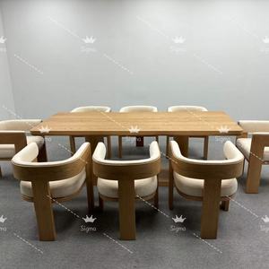ชุดโต๊ะและ<span class=keywords><strong>เก้าอี้</strong></span>ไม้เนื้อแข็งชุด<span class=keywords><strong>โต๊ะ</strong></span>รับประทานอาหารเฟอร์นิเจอร์หรูหรา - Product Image 1