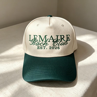 Casquettes personnalisées bicolores pour marié et famille, brodées du nom de famille, avec anneau de date de mariage, chapeau personnalisé pour la fête nuptiale, cadeau pour la mariée