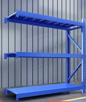 Morgie Steel 3-Tie Heavy Duty Industrial Storage Rack avec étagères utilitaires réglables Factory in Metal