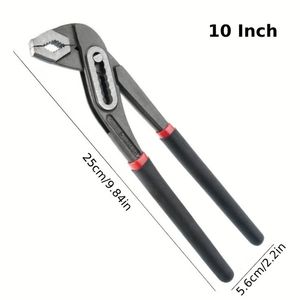 10 Inch Rãnh Doanh Kìm Có Thể Điều Chỉnh Đa-Mục Đích Nước Bơm Kìm Hàm Khóa Đẩy Nút Nhanh Chóng Điều Chỉnh Kìm - Product Image 2