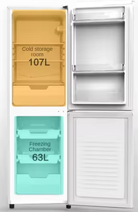 Factory OEM Hot Sales Minimalism Direct Cooling Home Double Door Refrigerator <b>Fridge</b> Freezer Equipment - Product Image 3