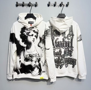 Felpa con Cappuccio da Uomo <span class=keywords><strong>di</strong></span> Alta Qualità 100% Cotone, Pesante, Stile Streetwear, con Scritta 'THAT'S AWFUL LOT of COUGH SYRUP' - Product Image 4