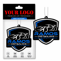 Désodorisant de voiture en papier personnalisé avec logo, carte parfumée à suspendre pour voiture