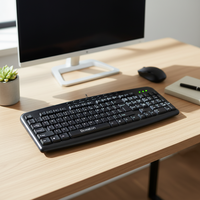 Clavier multimédia USB personnalisé avec 9 touches multifonctions pour ordinateur de bureau