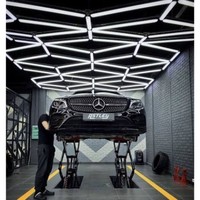 Vente en gros Lumière de garage Éclairage hexagone à led pour décoration Voiture Atelier Détaillant Lumières